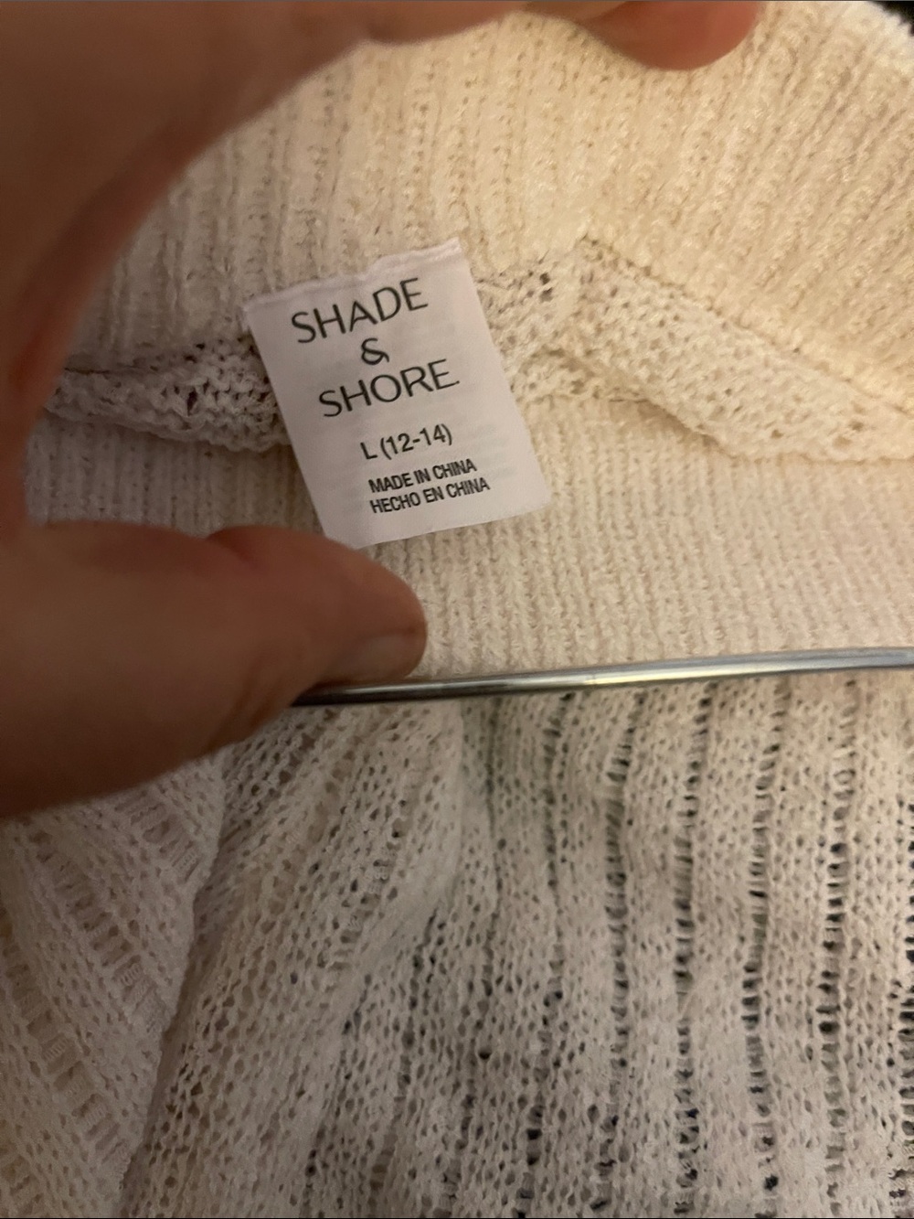 Shade n ShoreCream Ribbed Knit Wide-Leg Pants - Picture 5 of 6